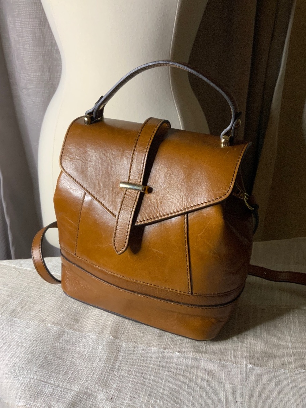 Divina Firenze 2 in 1 Leather Handbag